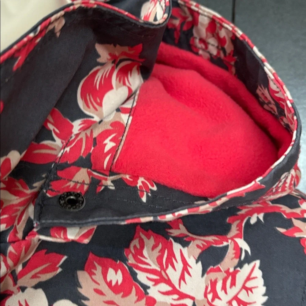 💕Boden Floral Weather Resistant Jacket. Removable Hood. Excellent Condition. M - Picture 6 of 16